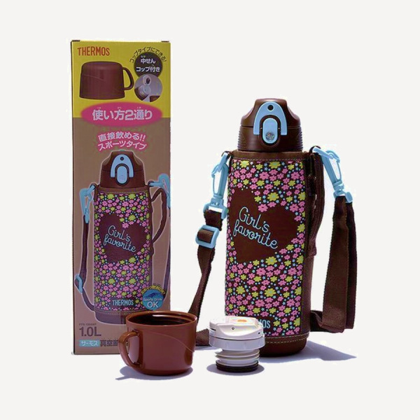 Термос Thermos FFR-1004 WF 1L (Brown Flower, +24h/-24h)